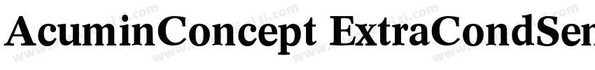 AcuminConcept ExtraCondSemibold字体转换